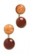 Ulla Johnson Women's Kiri Double Stone Earrings In Carnelian In Red