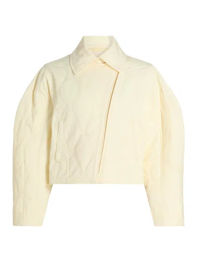 Ulla Johnson Women's Leonie Quilted Suede Jacket In Neutral