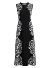 Ulla Johnson Liana Floral-pattern Sleeveless Maxi Dress In Black