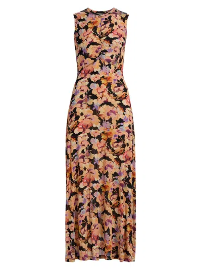 Ulla Johnson Women's Lina Floral Sleeveless Maxi Dress In Purple