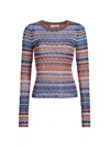 Ulla Johnson Lunaire Stripe Pointelle Knit Top In Multi