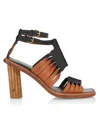 ULLA JOHNSON WOMEN'S MADEIRA TWISTED LEATHER SANDALS