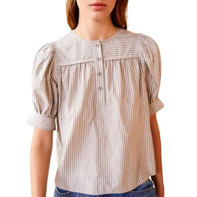 Ulla Johnson Women's Mira Top In Ash In Brown
