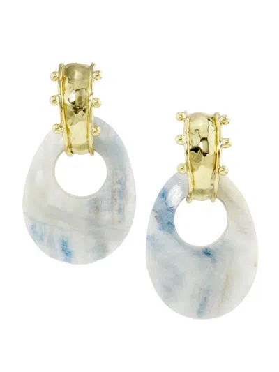 Ulla Johnson Women's Nalani Goldtone & Gemstone Drop Earrings In White