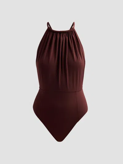 Ulla Johnson Women's Sifnos One-piece Swimsuit In Burgundy