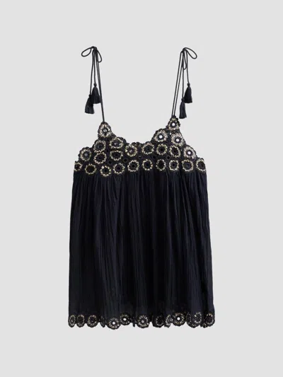 Ulla Johnson Women's Tula Cotton Embroidered Minidress In Blue