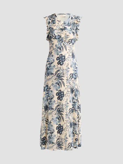 Ulla Johnson Women's Valentine Floral Flutter-sleeve Midi Dress In Multi