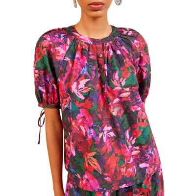 Ulla Johnson Women's Vienne Blouse In Hibiscus In Multi