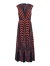 Ulla Johnson Violeta Pleated Sleeveless Maxi Dress In Brown