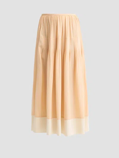Ulla Johnson Women's Yvette Silk Midi Skirt In Peony