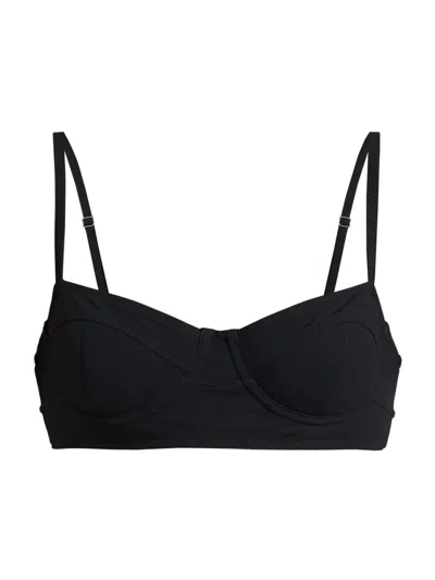 Ulla Johnson Women's Zahara Bikini Top In Black