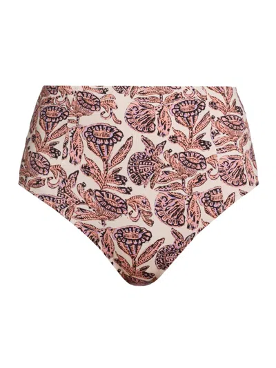 Ulla Johnson Women's Zahara High-waisted Bikini Bottom In Gray