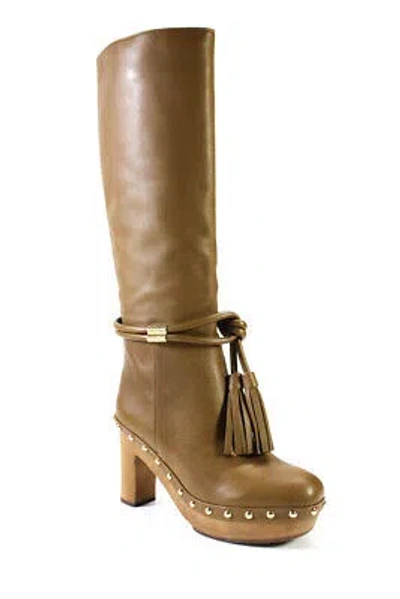 Pre-owned Ulla Johnson Womens Elin Tassel Boots - Tapenade Size 35