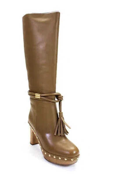 Pre-owned Ulla Johnson Womens Elin Tassel Boots - Tapenade Size 37