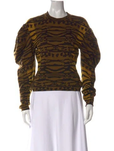 Pre-owned Ulla Johnson Wool Animal Print Sweater In Multi
