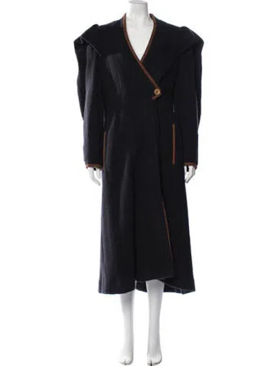 Pre-owned Ulla Johnson Wool Coat In Blue