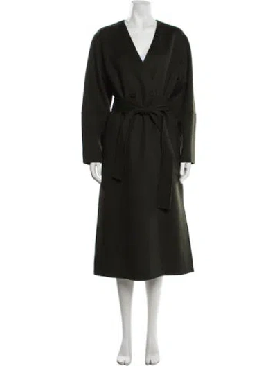 Pre-owned Ulla Johnson Wool Coat In Green