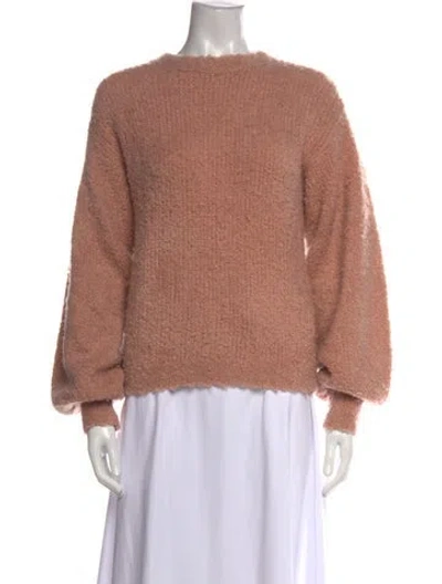 Pre-owned Ulla Johnson Wool Crew Neck Sweater In Pink