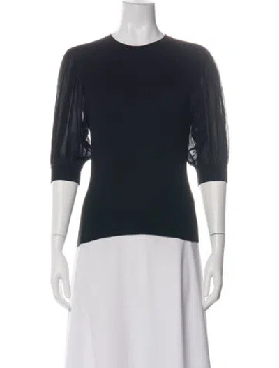 Pre-owned Ulla Johnson Wool Crew Neck Top In Green