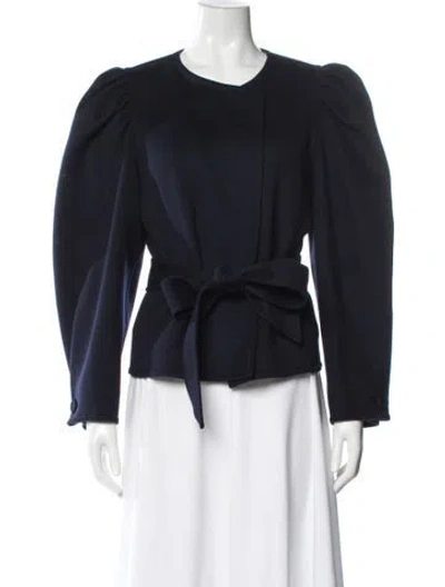 Pre-owned Ulla Johnson Wool Evening Jacket In Blue