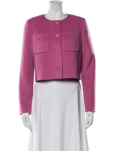 Pre-owned Ulla Johnson Wool Evening Jacket In Pink