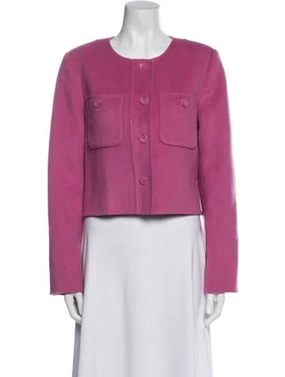 Pre-owned Ulla Johnson Wool Evening Jacket In Purple