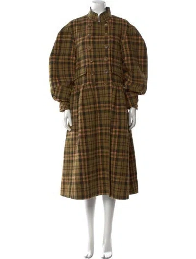 Pre-owned Ulla Johnson Wool Long Dress In Brown