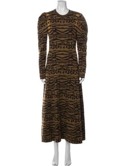Pre-owned Ulla Johnson Wool Long Dress In Multi