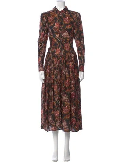 Pre-owned Ulla Johnson Wool Long Dress In Pink