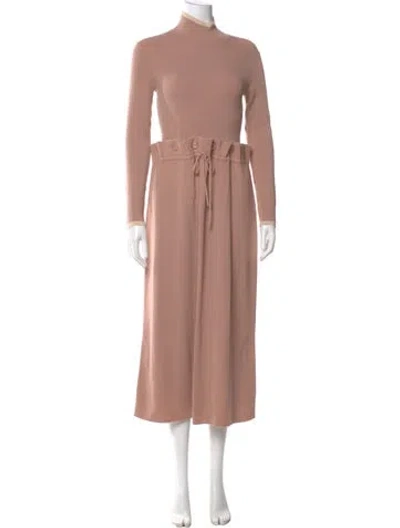 Pre-owned Ulla Johnson Wool Long Dress In Pink