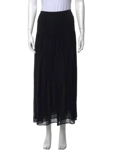 Pre-owned Ulla Johnson Wool Long Skirt W/ Tags In Black