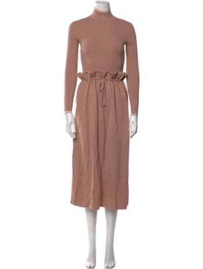 Pre-owned Ulla Johnson Wool Midi Length Dress In Pink
