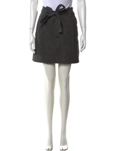Pre-owned Ulla Johnson Wool Mini Skirt In Gray