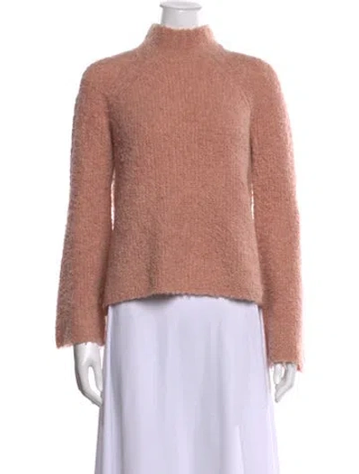 Pre-owned Ulla Johnson Wool Mock Neck Sweater In Pink