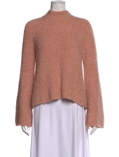 Pre-owned Ulla Johnson Wool Mock Neck Sweater In Pink