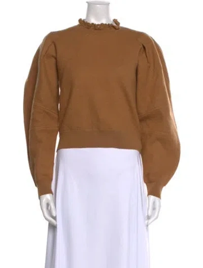 Pre-owned Ulla Johnson Wool Mock Neck Sweater W/ Tags In Brown