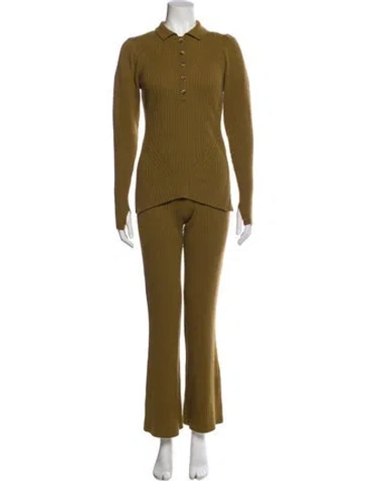 Pre-owned Ulla Johnson Wool Pant Set In Brown