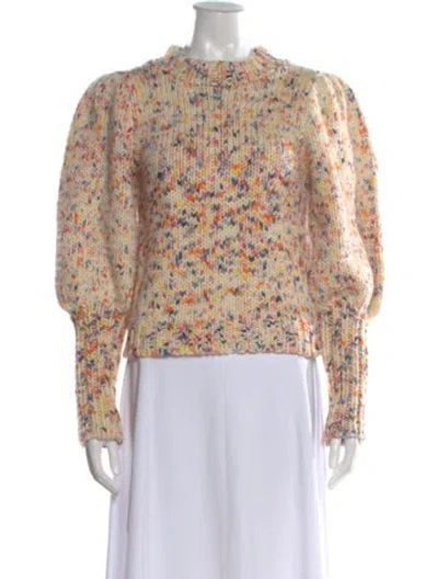 Pre-owned Ulla Johnson Wool Patterned Sweater In Neutral