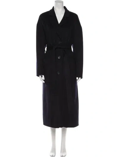 Pre-owned Ulla Johnson Wool Peacoat In Black
