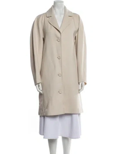 Pre-owned Ulla Johnson Wool Peacoat In Neutral