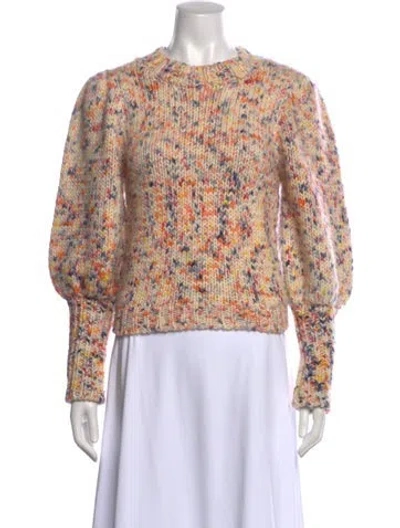 Pre-owned Ulla Johnson Wool Printed Sweater In Brown