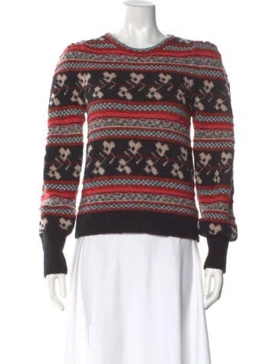 Pre-owned Ulla Johnson Wool Printed Sweater In Multi