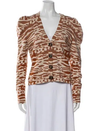 Pre-owned Ulla Johnson Wool Printed Sweater In Multi