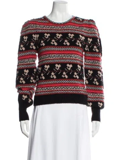 Pre-owned Ulla Johnson Wool Printed Sweater In Multi