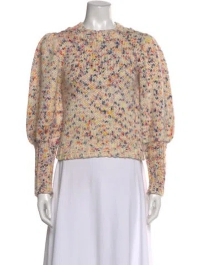 Pre-owned Ulla Johnson Wool Printed Sweater In Neutral