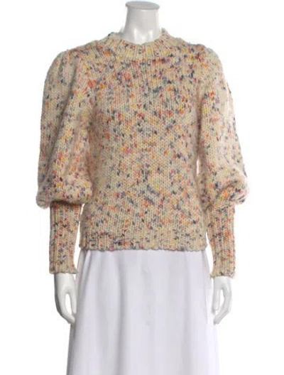 Pre-owned Ulla Johnson Wool Printed Sweater In Neutral