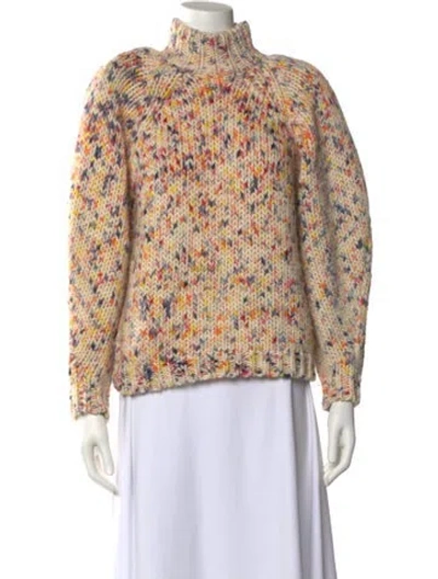 Pre-owned Ulla Johnson Wool Printed Sweater In Orange