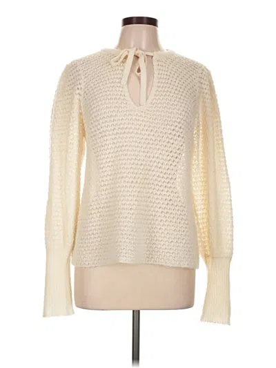 Pre-owned Ulla Johnson Wool Pullover Sweater In Ivory