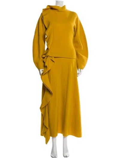Pre-owned Ulla Johnson Wool Skirt Set In Yellow