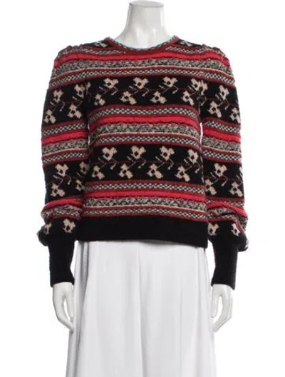 Pre-owned Ulla Johnson Wool Striped Sweater In Multi